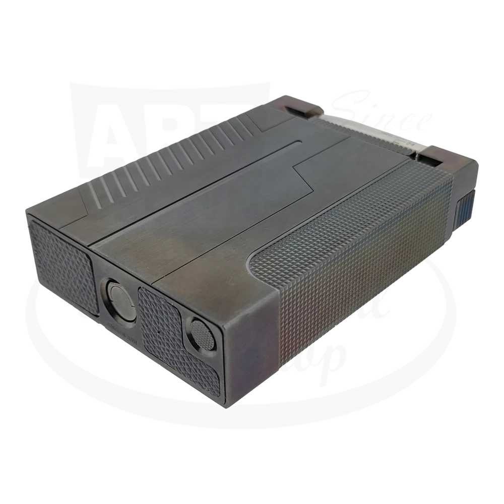 Bottom view of the S.T. Dupont Limited Edition James Bond Jeroboam Table Lighter, revealing detailed craftsmanship and brand engraving.