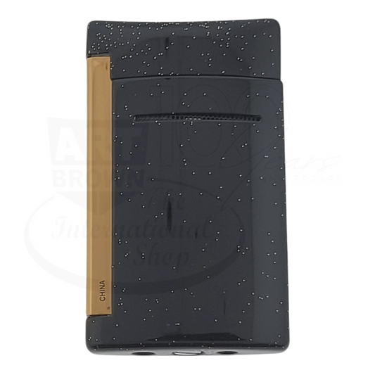 S.T. Dupont Minijet Black & Silver Dust Lighter, 010058