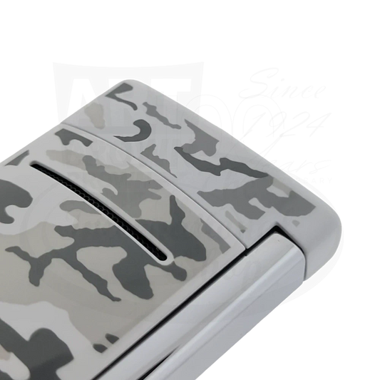 S.T. Dupont Minijet White Camo Lighter, 010089
