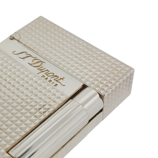 S.T. Dupont Display Model Ligne 2 Diamond Head Silver Lighter, 016184-D1