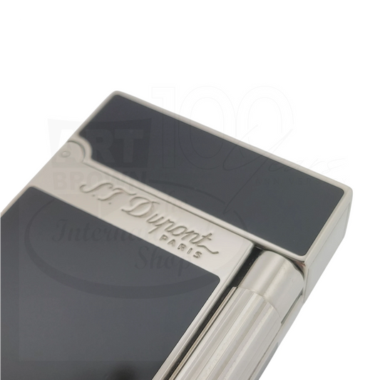 S.T. Dupont Display Model Ligne 2 Black Chinese Lacquer & Palladium Lighter, 016296-D2