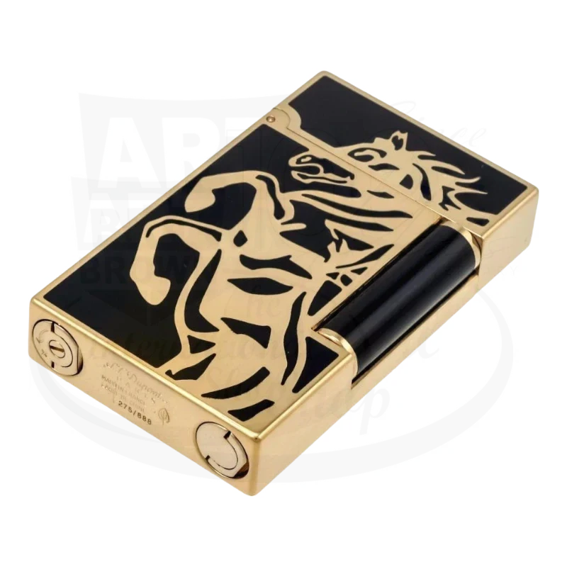 S.T. Dupont Ligne 2 Limited Edition Cheval Gold Lighter, 016482