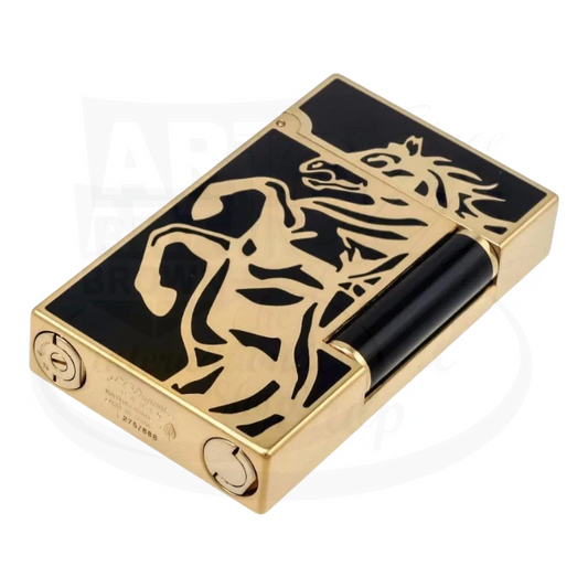 S.T. Dupont Ligne 2 Limited Edition Cheval Gold Lighter, 016482