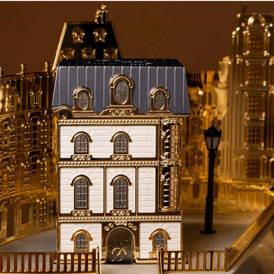 S.T. Dupont From Paris with Love Smoking Kit 016610 palladium gold lacquer Haussmann building lighter design