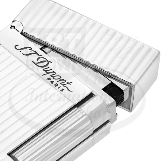 S.T. Dupont Ligne 2 Vertical Lines Silver Lighter, 016817