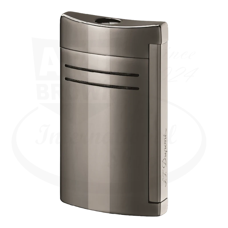 S.T. Dupont MaxiJet Gunmetal Torch Lighter 020145N sleek gunmetal brass compact ergonomic design with sidebar ignition
