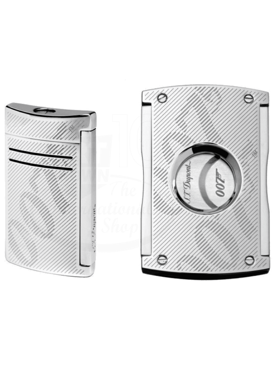 S.T. Dupont Limited Edition James Bond Smoking Kit in Chrome, 020167NC2
