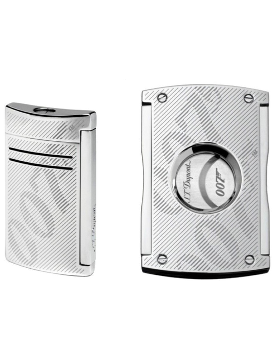 S.T. Dupont Limited Edition James Bond Smoking Kit in Chrome, 020167NC2