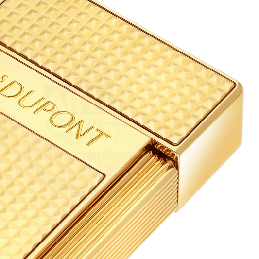 S.T. Dupont Biggy Gold Diamond Head Lighter, 025209