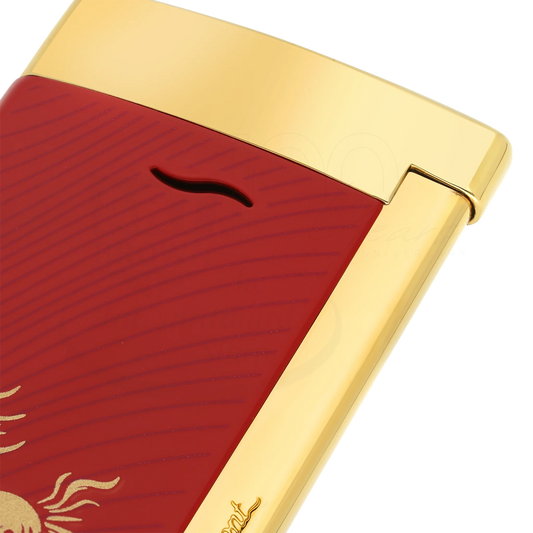 S.T. Dupont Limited Edition Slim 7 Year of The Horse Red & Gold Lighter, 027080