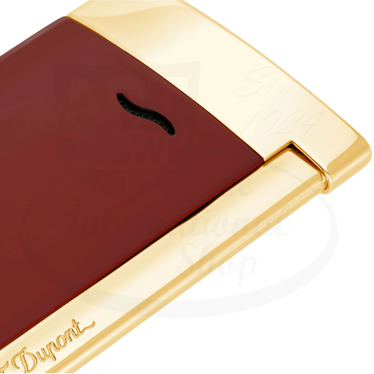 S.T. Dupont Slim 7 Lotus Red & Gold, 027707