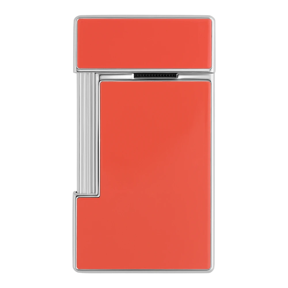 S.T. Dupont Slimmy Coral Lacquer & Chrome Lighter, 028006