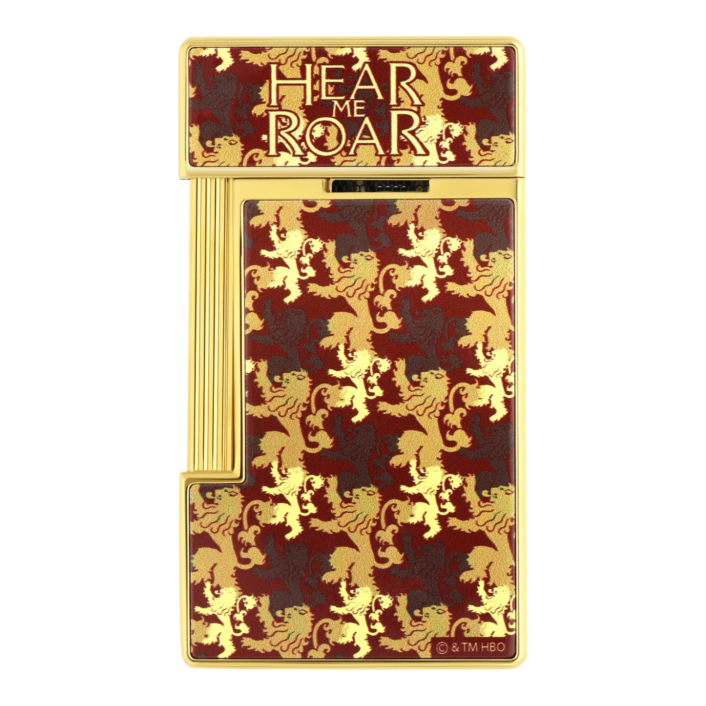 S.T. Dupont x Game of Thrones Slimmy Red & Gold House Lannister Lighter, 028111