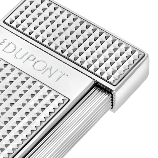 S.T. Dupont Slimmy Chrome Diamond Head Lighter, 028120