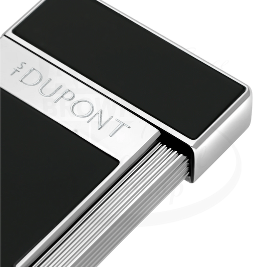 S.T. Dupont Slimmy Black Lacquer & Chrome Lighter, 028221