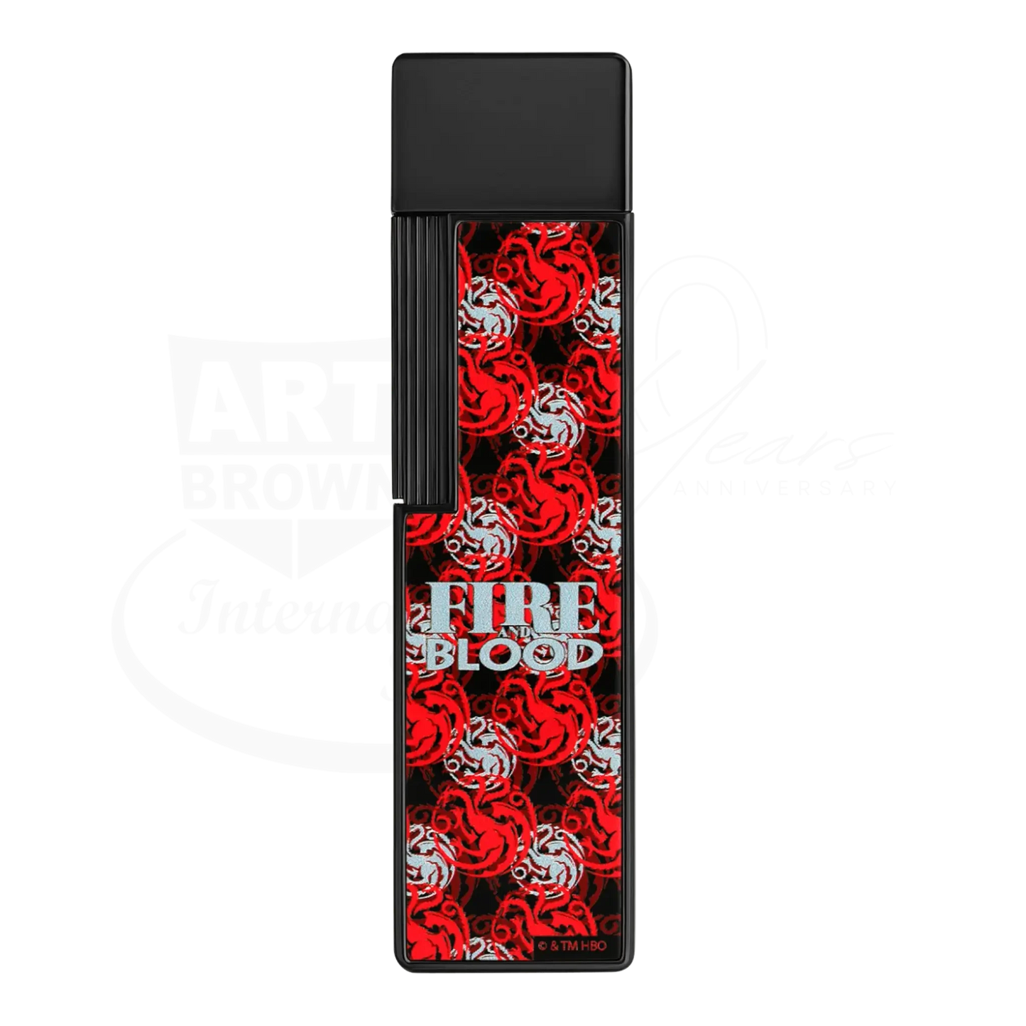 S.T. Dupont x Game of Thrones Twiggy Black & Red House Targaryen Lighter, 030012