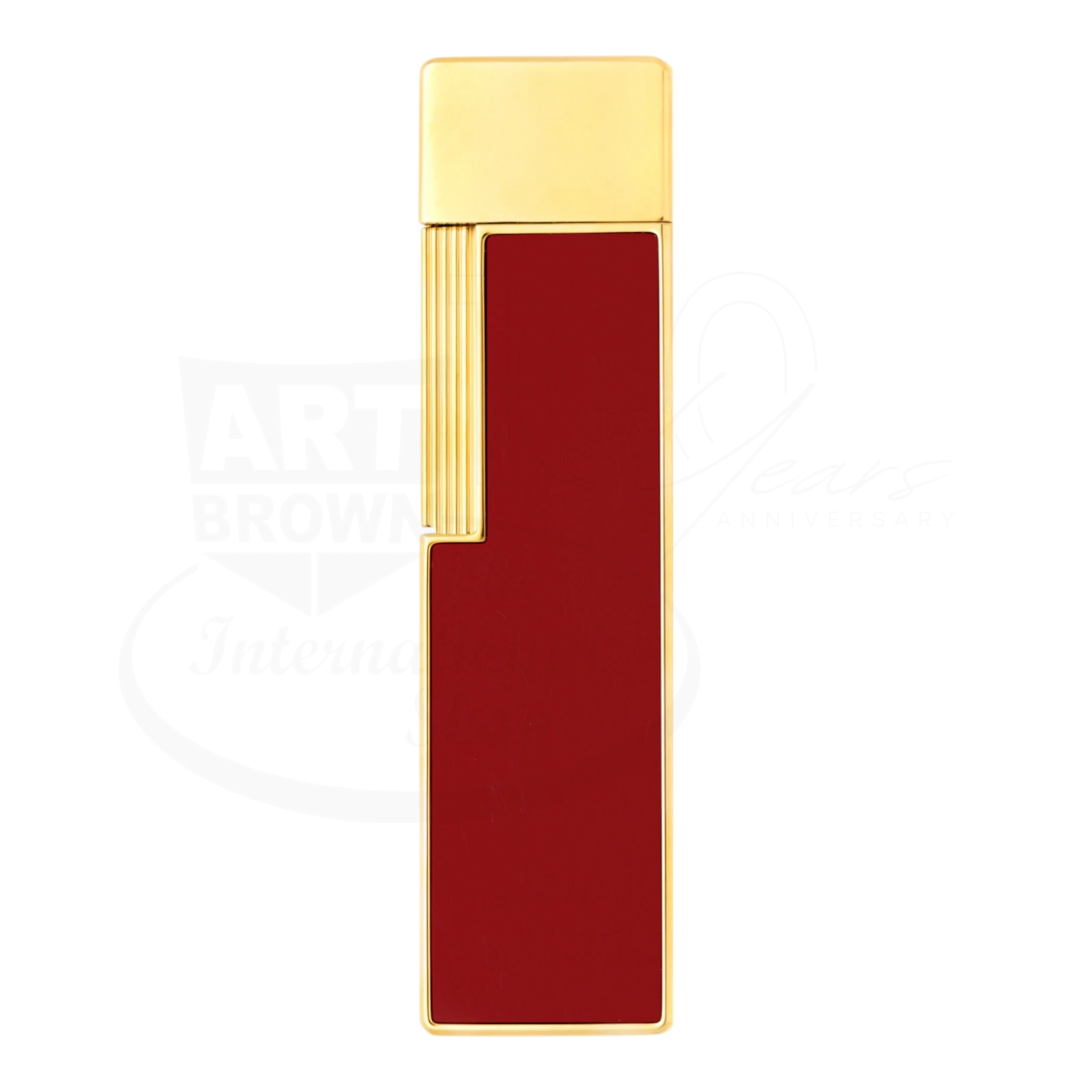 S.T. Dupont Twiggy Red Lacquer & Gold Lighter, 030030