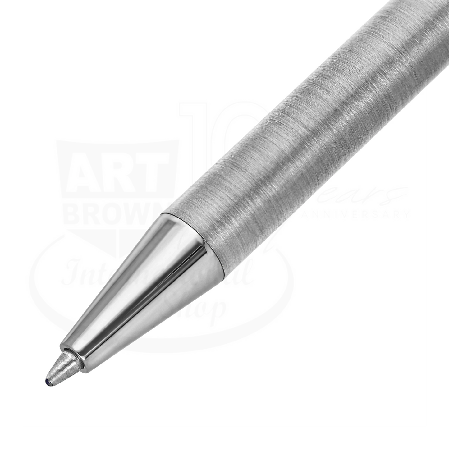 S.T. Dupont New Classique 045075N ballpoint pen tip with brushed palladium finish and sleek chrome accents