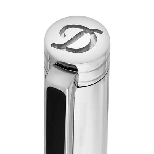 S.T. Dupont New Classique Palladium Diagonal Lines Ballpoint Pen, 045079N