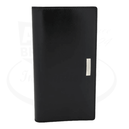 S.T. Dupont Geometry Pocket Agenda & Card Holder 080179DC black leather slim rectangular design with metal accent