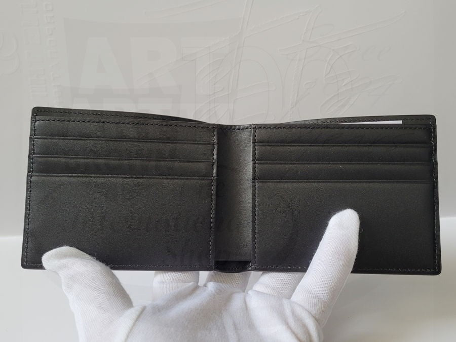 S.T. Dupont Line D Soft Grain Black Leather Wallet, 093000