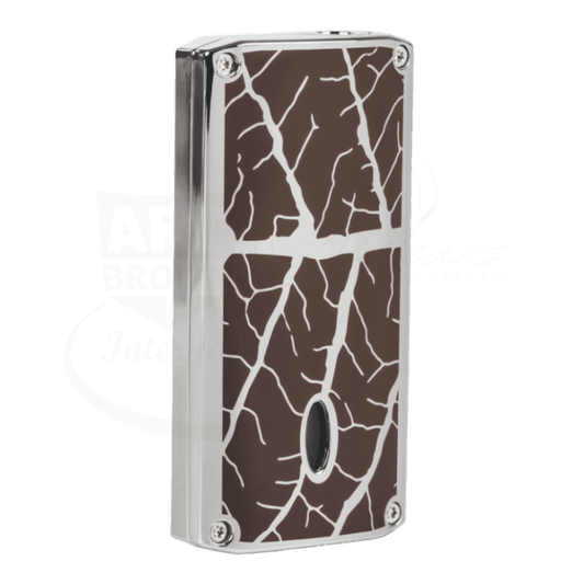 Zino Graphic Brown Tobacco Leaf Torch Lighter
