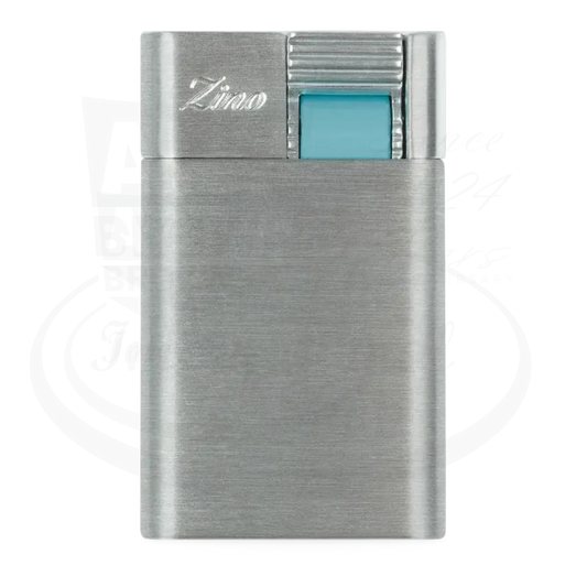 Zino ZM Jet Flame Lighter Chrome/Cyan