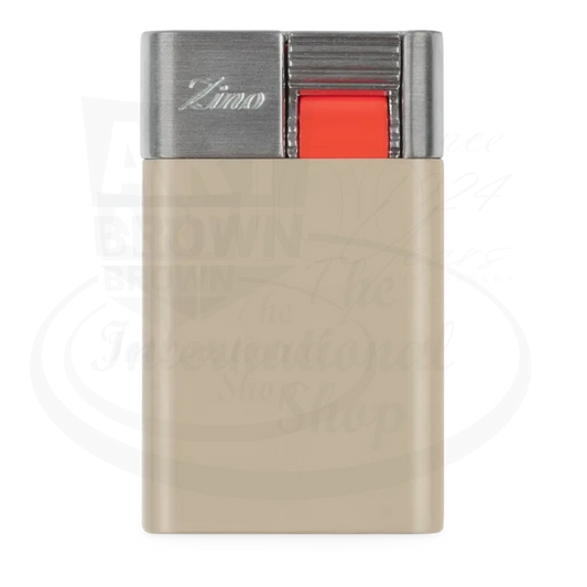 Zino ZM Cigar Beige & Red Jet Flame Lighter
