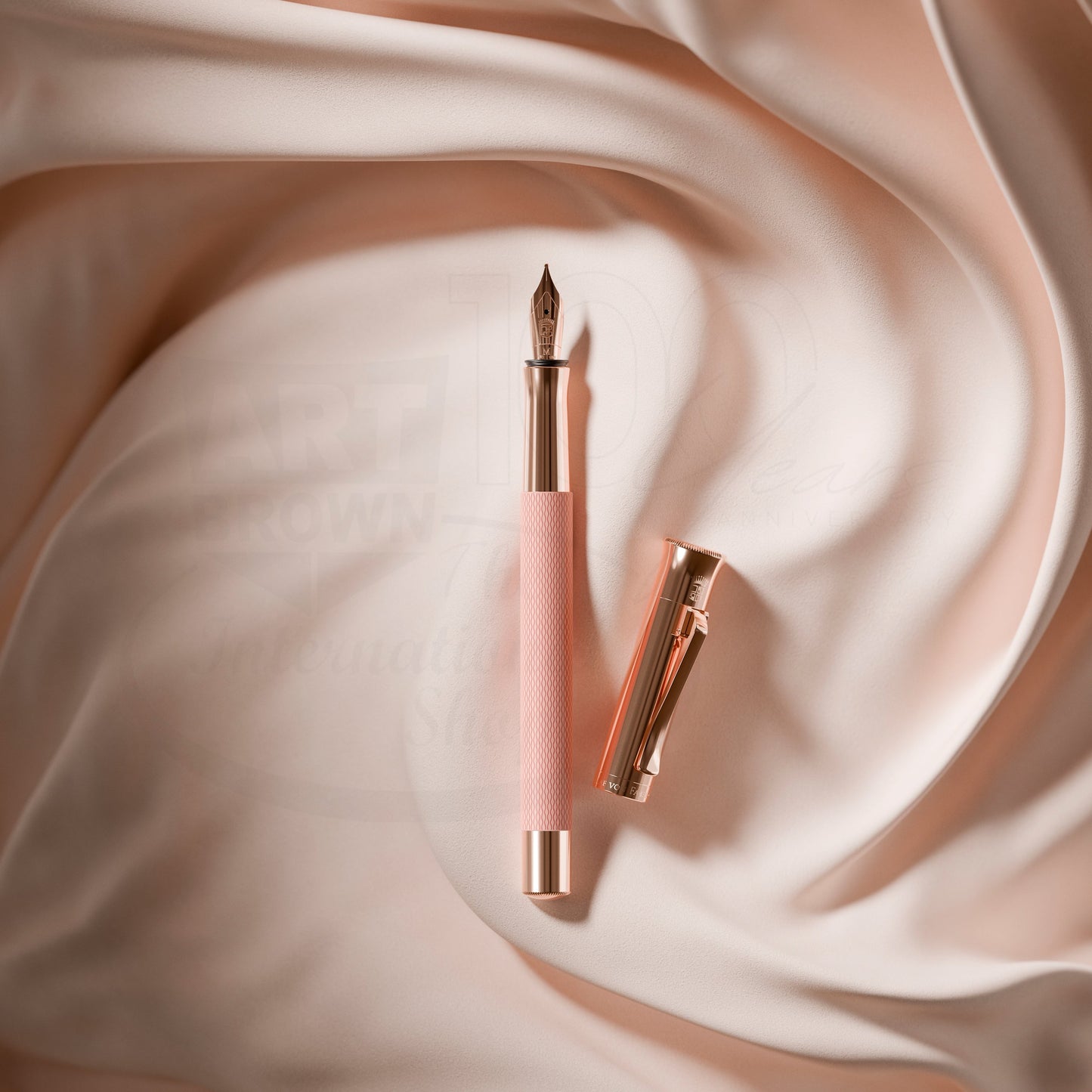 Graf von Faber-Castell Guilloche Rose Gold Ballpoint Pen