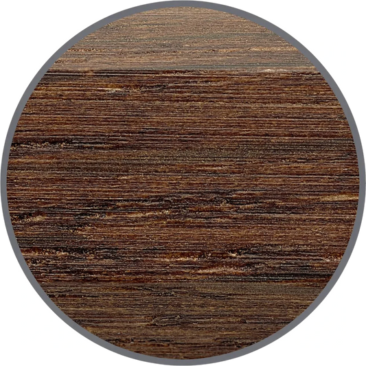 Close-up of rich textured smoked oak wood grain with natural brown and dark streaks surface detail