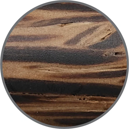 Faber-Castell Ambition Coconut Fountain Pen natural coconut wood barrel texture with dark and light brown grain patterns