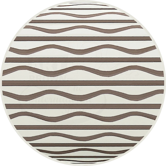 Faber-Castell Ambition OpArt White Sand Fountain Pen ivory resin barrel with engraved wavy line pattern detail