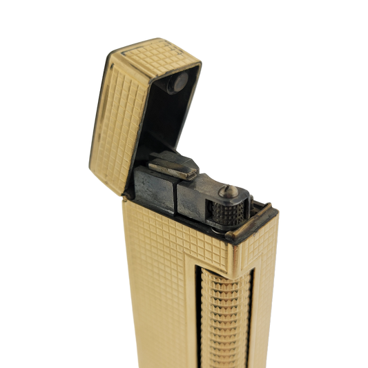 Preowned Vintage Dunhill 14K Jacket Hobnail Rollagas Lighter