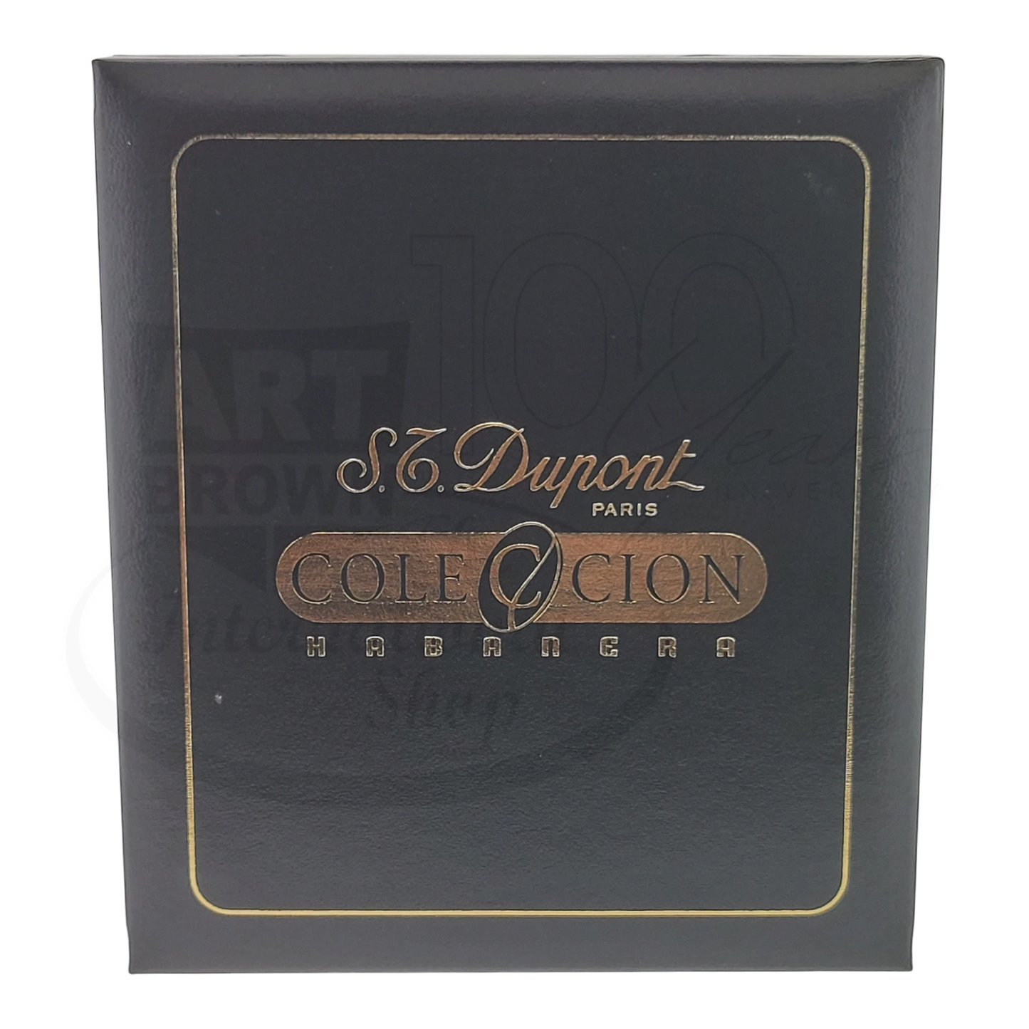 Vintage S.T. Dupont Limited Edition Ligne 2 Habanos Punch Lighter Display Model 016702 black and gold box packaging