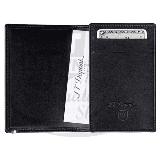 S.T. Dupont Line D Black Leather Business Card Holder, 180013