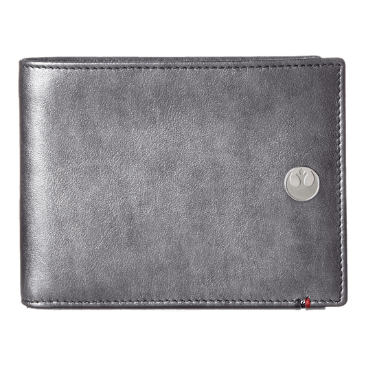 S.T. Dupont Limited Edition Star Wars Line D Silver leather wallet with Star Wars rebel alliance logo