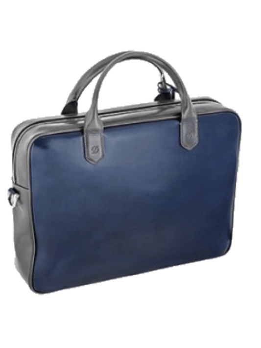S.T. Dupont Grey and Blue Document Holder, 181590