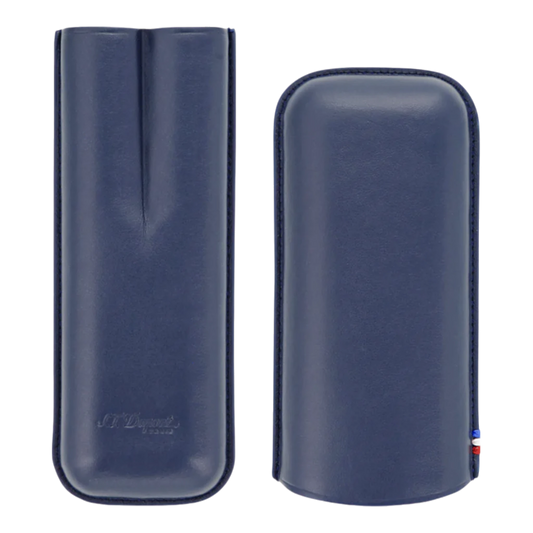 S.T. Dupont Atelier 2 Cigar Case Blue Leather, 183121
