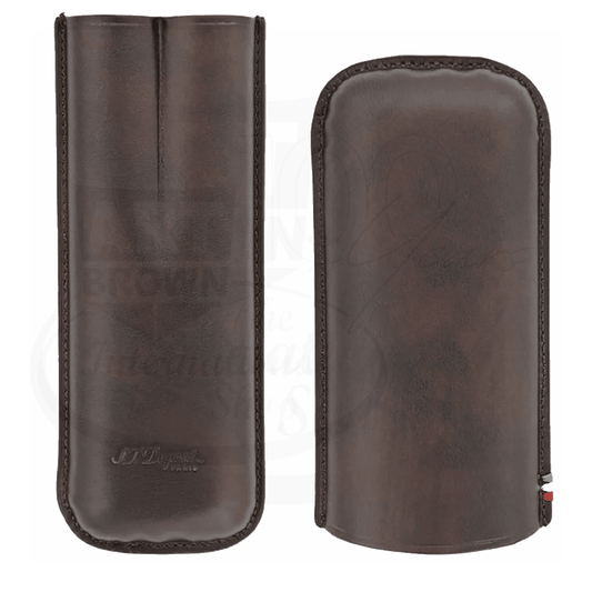 S.T. Dupont Atelier 2 Cigar Case Brown Leather, 183141