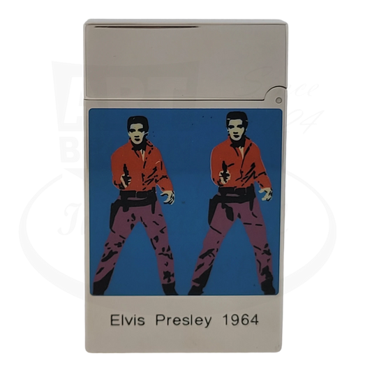 S.T. Dupont Andy Warhol lighter, Elvis Presley 1964 artwork view.