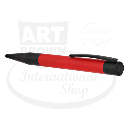 S.T. Dupont D-Initial Matte Black & Red Ballpoint Pen, 265116
