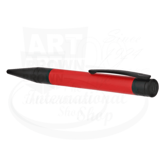 S.T. Dupont D-Initial Matte Black & Red Ballpoint Pen, 265116