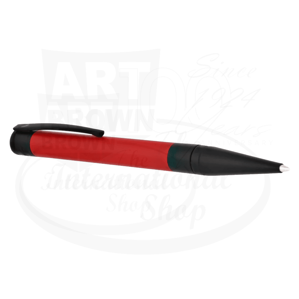 S.T. Dupont D-Initial Matte Black & Red Ballpoint Pen, 265116