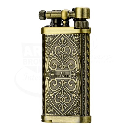 IM Corona 4th Generation Old Boy Antique Brass Heritage Pipe Lighter