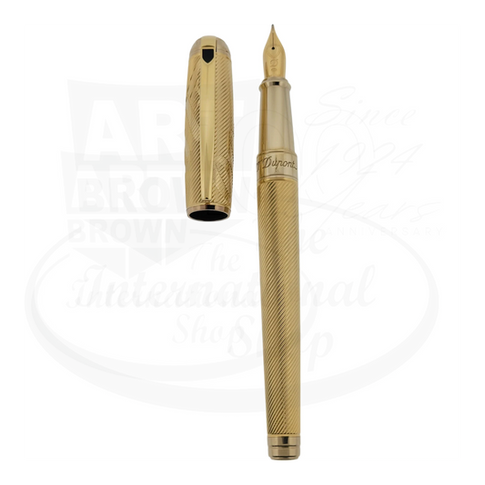 S.T. Dupont Line D Limited Edition James Bond Gold Fountain Pen, 410047