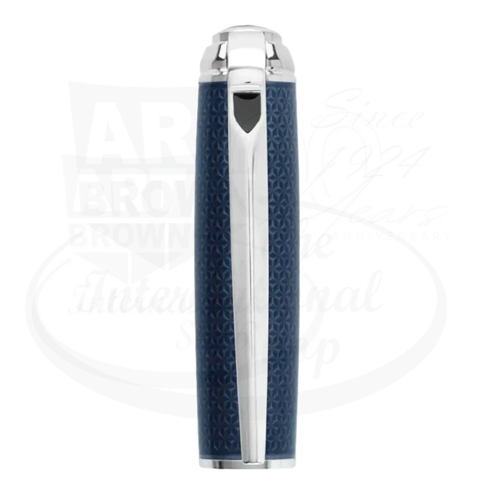 S.T. Dupont Line D Fire Head Blue and Palladium Fountain Pen, 410104M