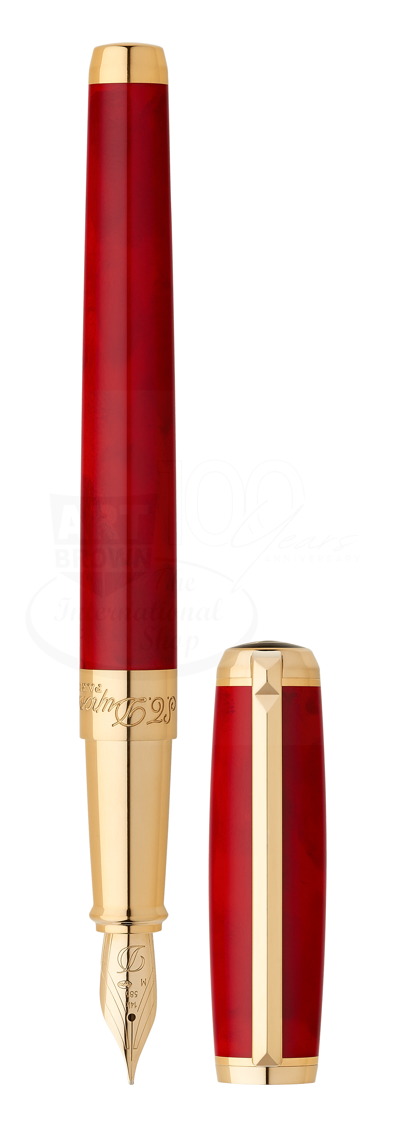 S.T. Dupont Line D Atelier Red Fountain Pen, 410710