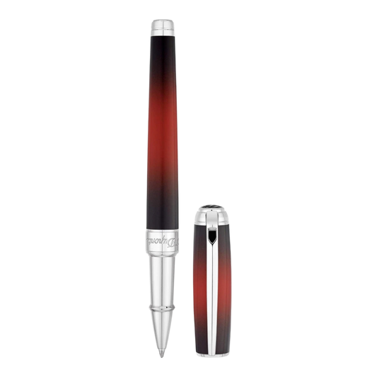 S.T. Dupont Line D Atelier Medium Sunburst Red Rollerball Pen, 412106M