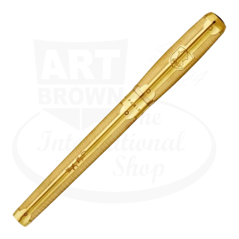 S.T. Dupont Elysee Roller Convertible Edition Thematique Bogie gold plated rollerball pen elegant design