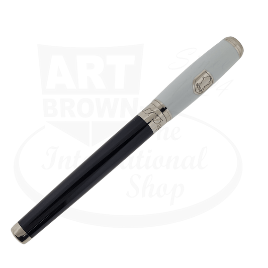S.T. Dupont Limited Edition Elys̩ee Humphrey Bogart Night Lacquer & Palladium Rollerball Pen 412687 black and silver metal body